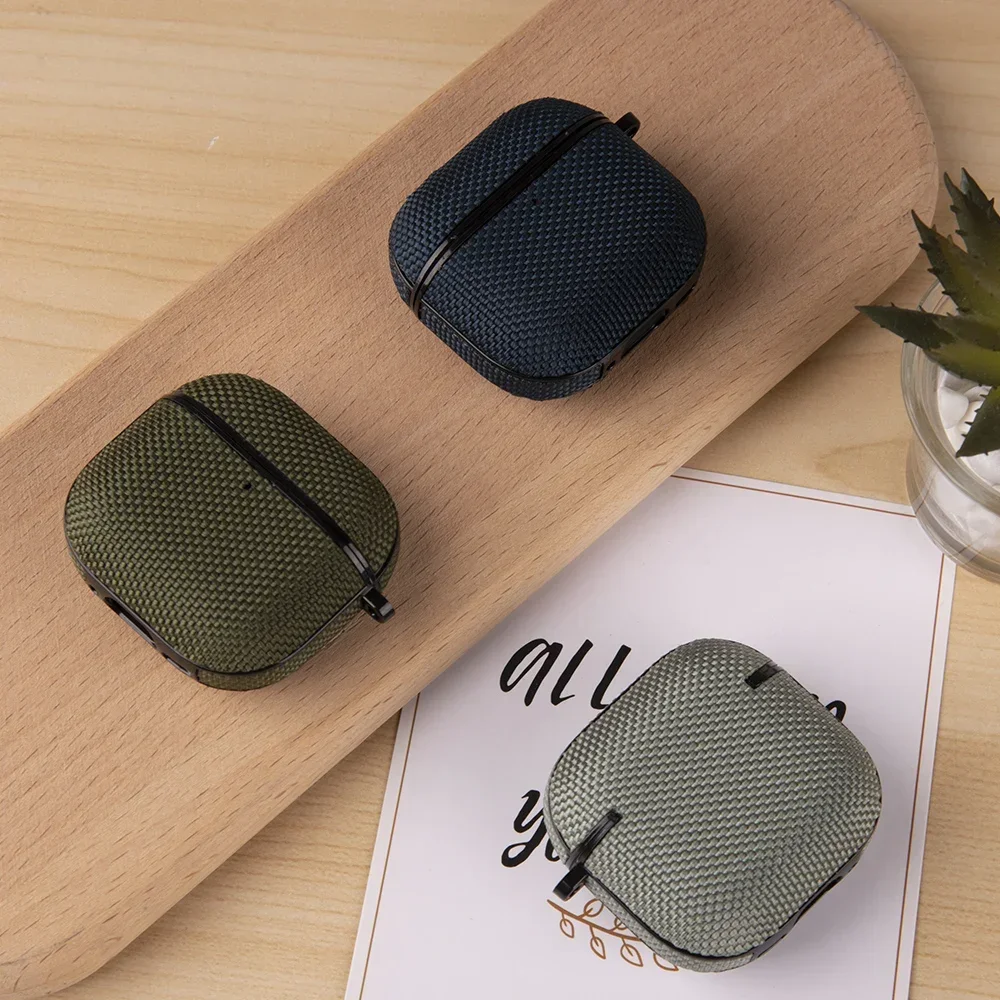 애플 에어팟 4 케이스, 방수 나일론 플라스틱 무선 헤드폰 커버, 에어팟 3 프로 USB C 쉘 에어팟 프로 케이스