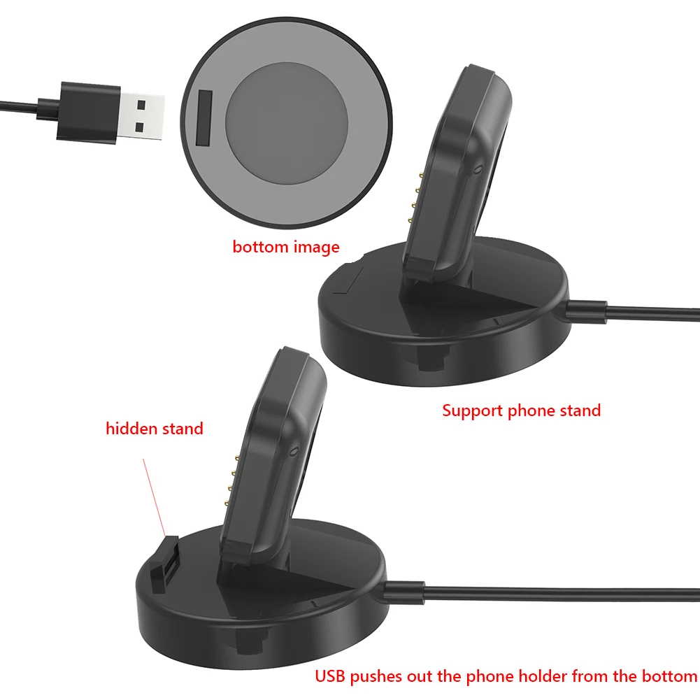 100cm cabo carregador suporte do telefone móvel carregador berço doca relógio inteligente acessórios estação de carregamento usb para oppo relógio 3 pro/3/2