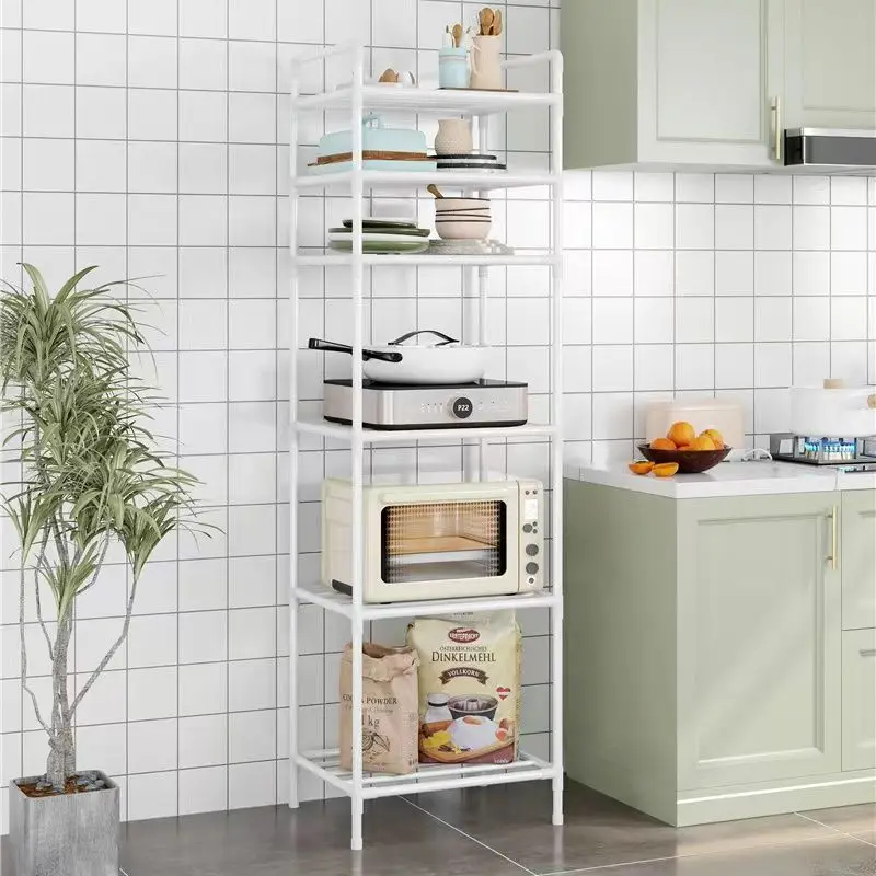 4/5/6 Layer Metal Storage Rack Shelves, Standing Storage Shelf Units Bathroom Kitchen Pantry Closet