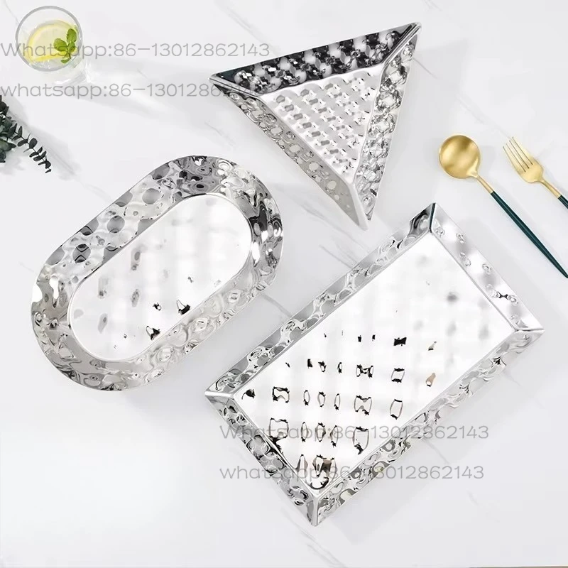 

high-end Japanese material plate decorative tableware creative salmon lobster special-shaped boat ice plate