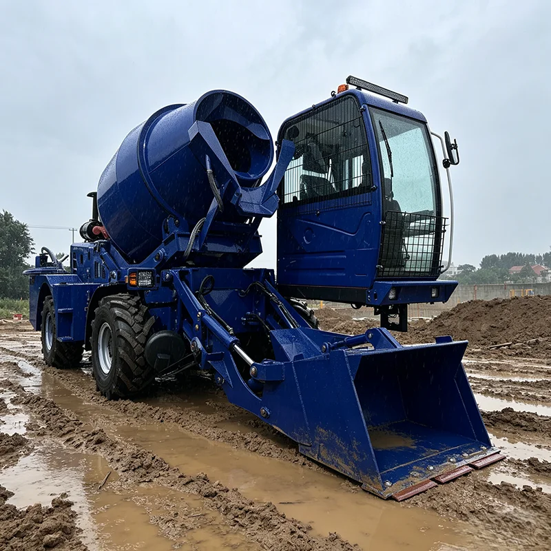 6.5 Cubic Meter Large Capacity Self Loading Mixer for Commercial Concrete Production