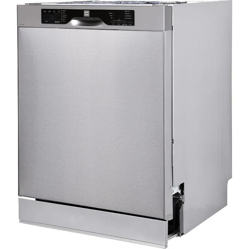 

Front control built-in full size dishwasher, stainless steel