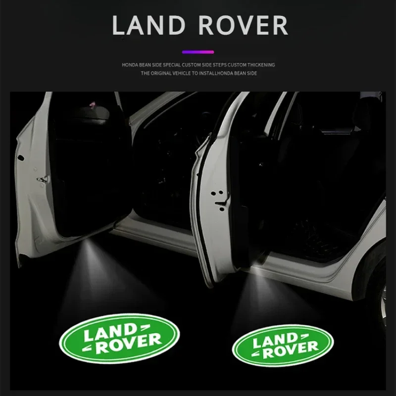 

2025 NEW! →2/4Pcs Land Rover Freelander 2 2010-Now Car Accessories LED Projector Ghost Atmosphere Logo Auto Door Welcome Lights