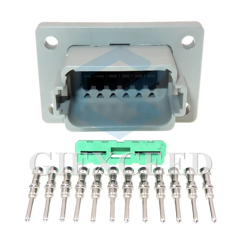 1 Sets 12 Pin Auto Wire Harness Plastic Housing Socket DT04-12P-L012 Waterproof AC Assembly Connector With Terminal