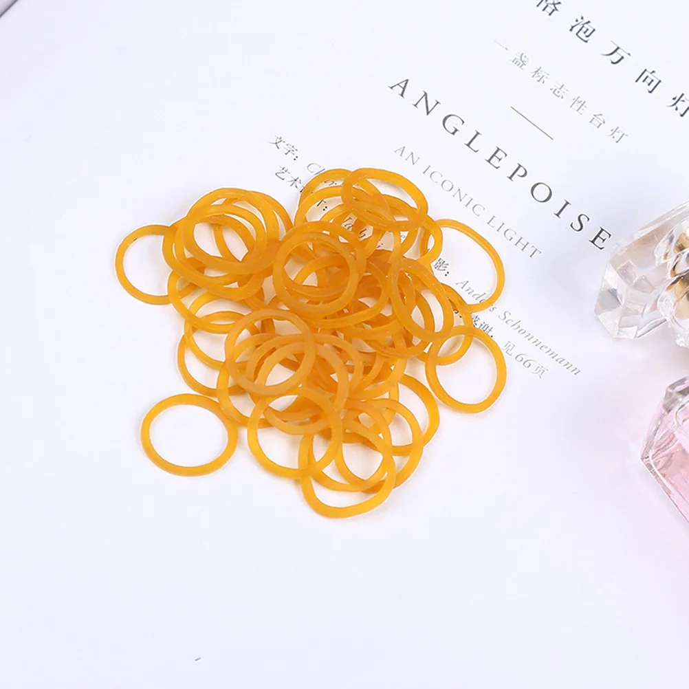 100 جرام الأربطة المطاطية 1.5x0.14 سنتيمتر عالية المرونة قابلة لإعادة الاستخدام خفيفة الوزن حلقات مستديرة لتنظيم كابلات المستندات في المكتب #6