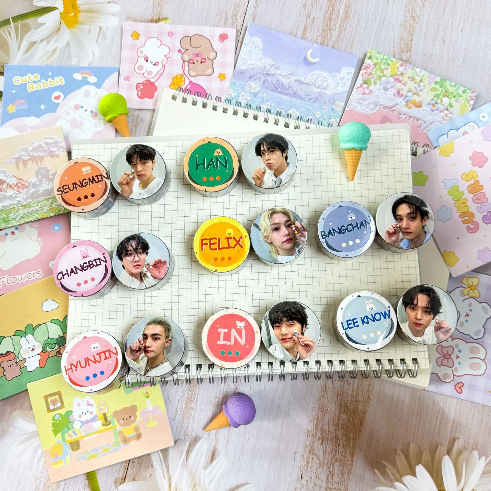 StrayKids, Huang Xuanchen, Li Minhao, Li Longfu, skzoo, lifestyle-foto's in dezelfde stijl, accountstickers, perifere beroemdheden