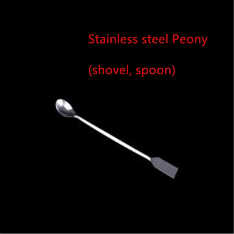 Micro stainless steel medicine spoon trinity  U-shaped stainless steel scraper spatula sampling spoon  laboratory