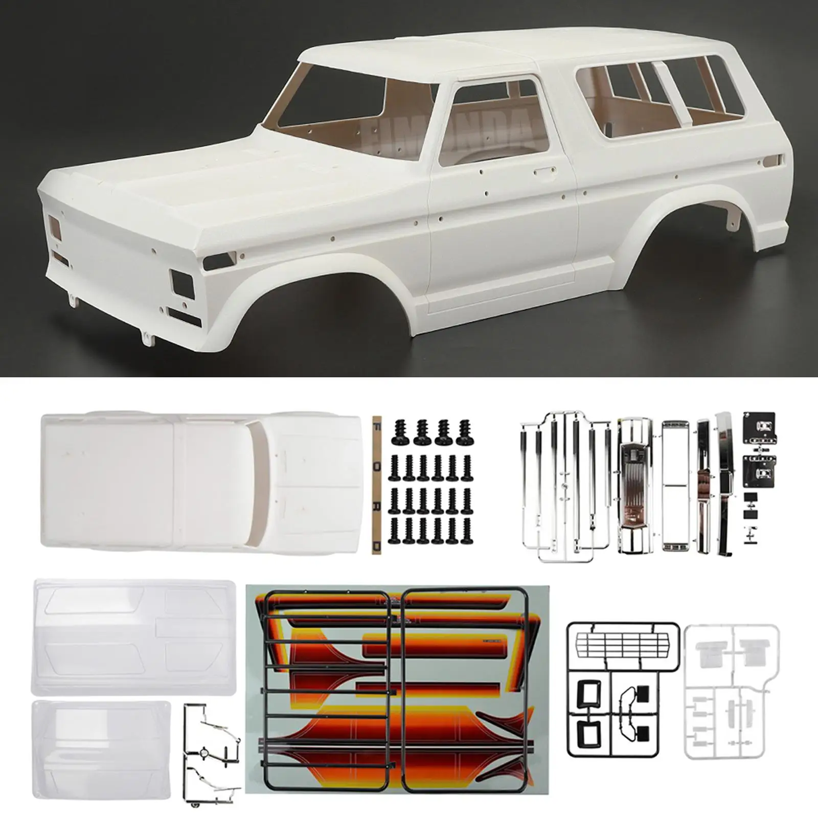 

1:10 Scale Body Shell Kit for for RC Vehicles Model Accessory