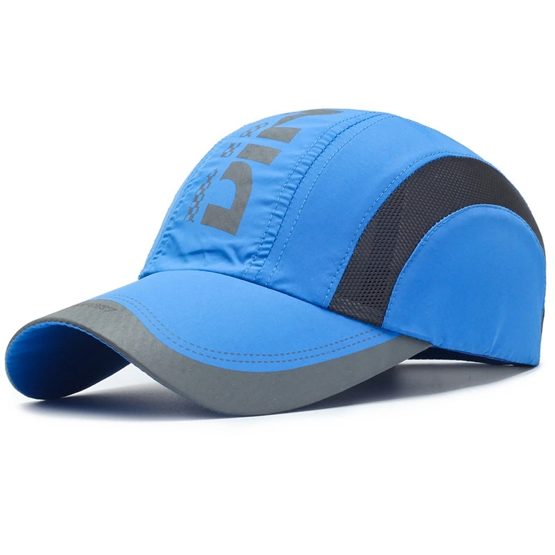 Summer Quick Drying Thin Breathable Mesh Sports Hat Men and Women Sun UV Protection Letter Printed Baseball Outdoor Hiking Cap