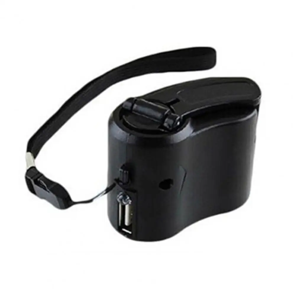 Hand-Crank Charger Portable Phone Charger Safe Charging USB Port Mobile Phone Tablet Manual Emergency Dynamo for Outdoor