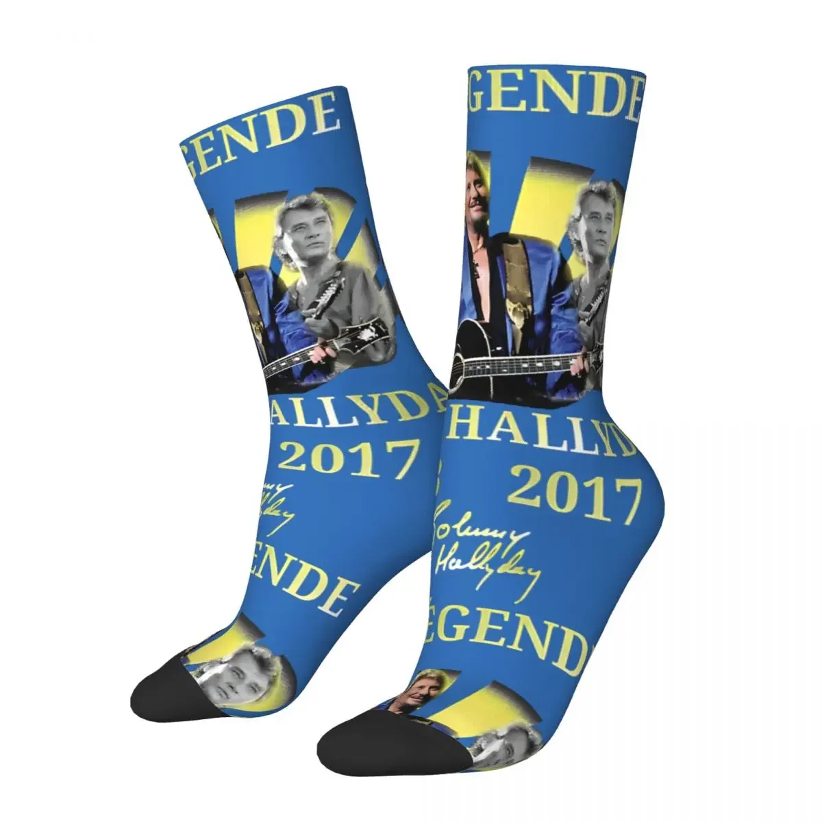 Hip Hop Retro My Favorite People Singer Remember Man Crazy Men's compression Socks Unisex Hallyday Style Sock