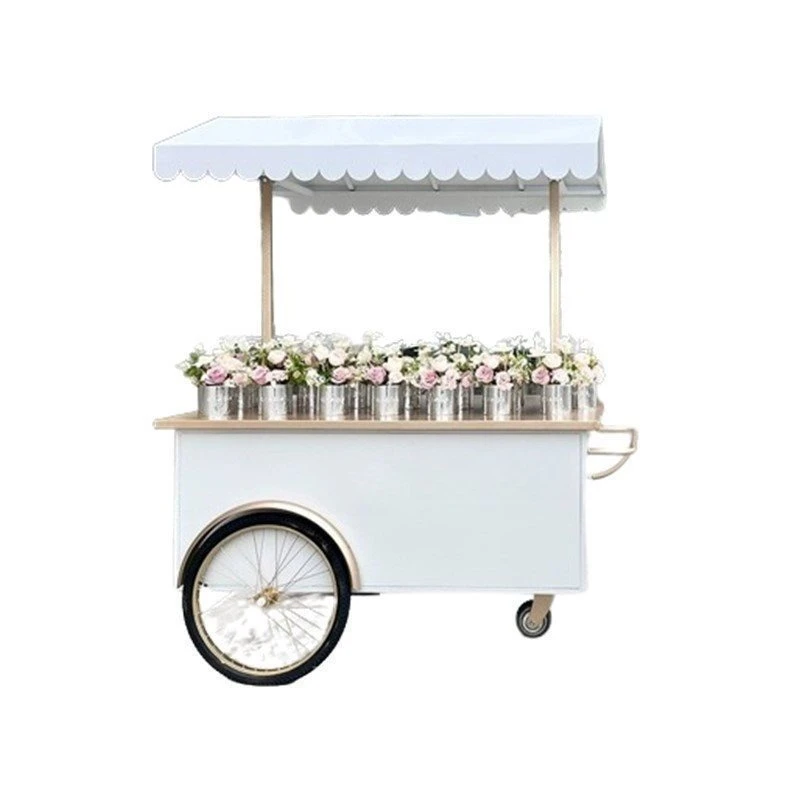 

Outdoor milk tea market, stall trolley promotion cart ice cream