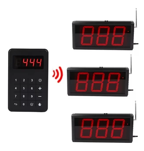 نظام استدعاء النادل اللاسلكي للمطاعم والمستشفيات والبنوك والعيادات والمطابخ والمقاهي والشاحنات الغذائية - نظام بث أرقام الطابور #4