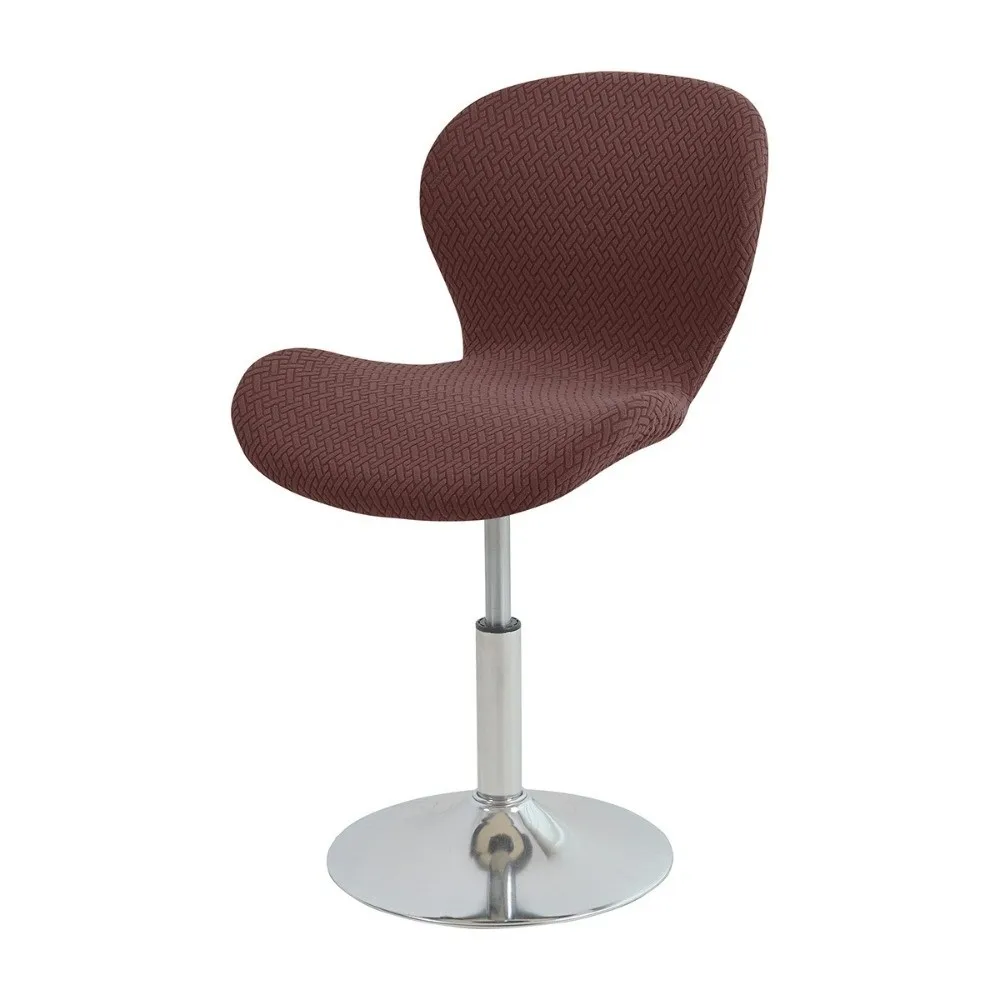Elastic Stretch Counter Height Bar Stool Cover Jacquard Dustproof Chair Slipcover Washable Solid Color Bar Stool Seat Covers