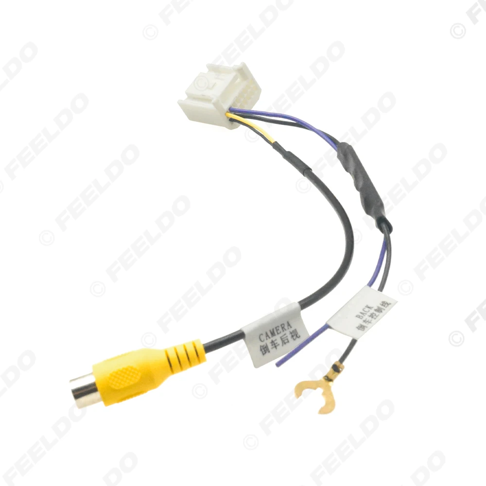 16-Pin Car Reverse Camera Video Input Adapter Cable for Toyota Head Unit Retrofitting Original Equipment
