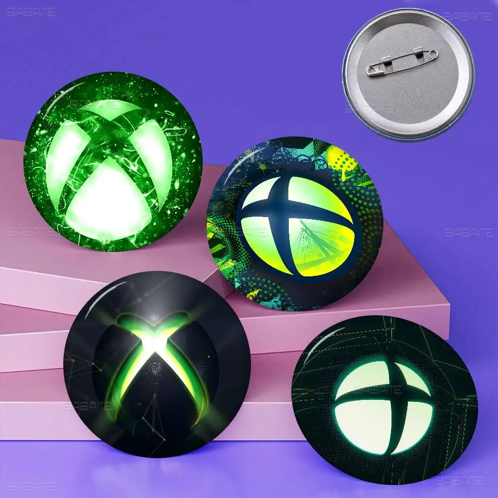 Nap Time X-Xbox Gamer 58mm Cute Series Pins Funny Badge Interesting Cartoon Animals Brooches Backpack Clothes Gift Accessory