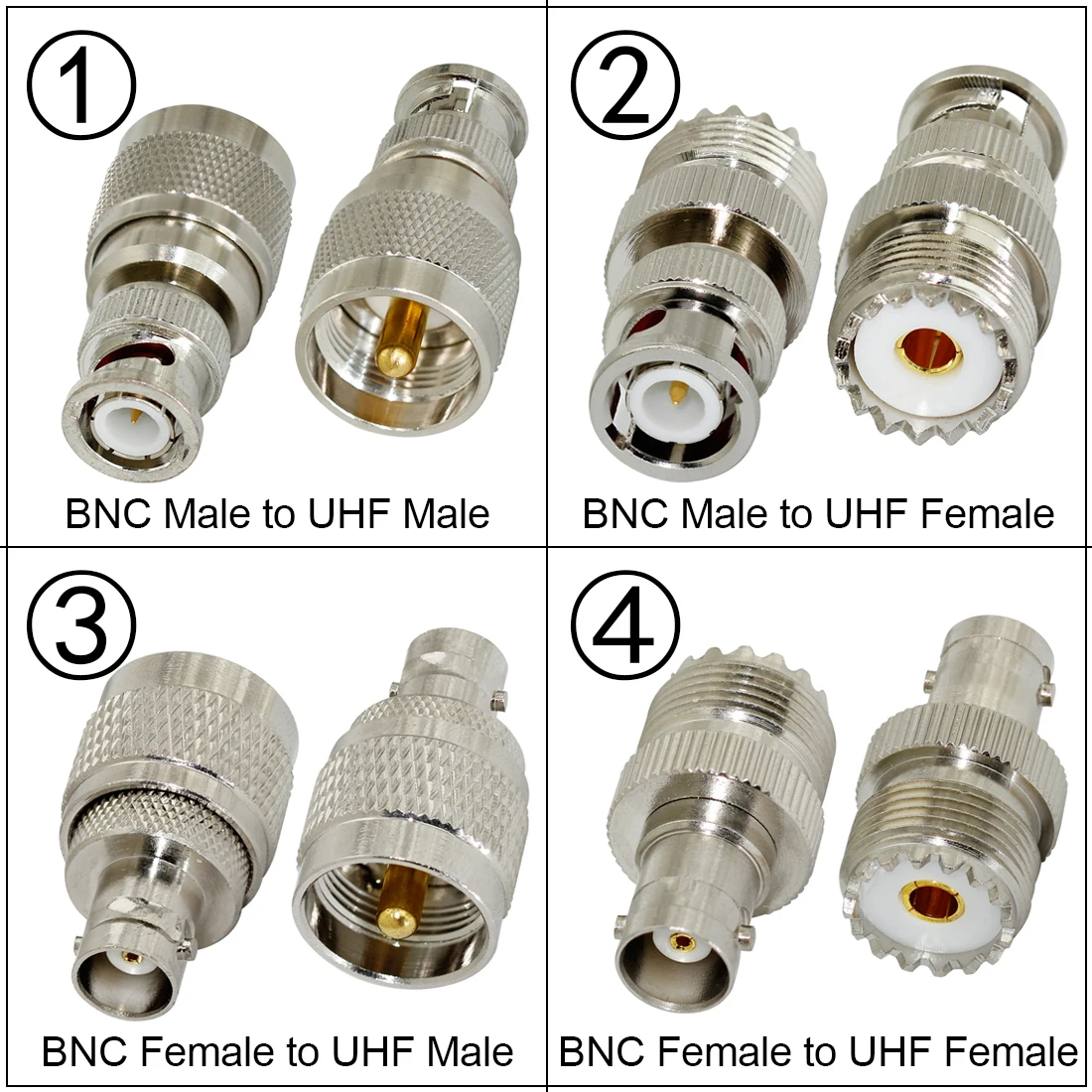 1pc UHF Female Male UHF SO239 PL259 Switch BNC Jack Plug RF Coax Adapter Convertor Wholesale New