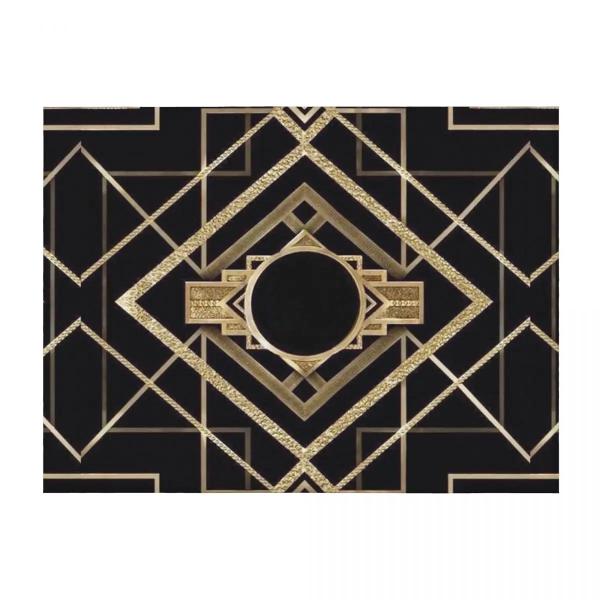 

Art deco,vintage,1920 era,The Great Gatsby,gold,black,pattern,elegant,chic,modern,trendy Throw Blanket Blankets For Bed Blankets