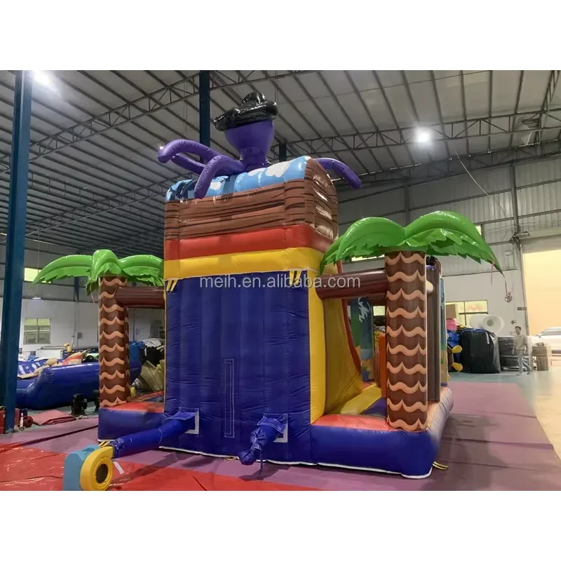 Commercial Grade Hot Sale Durable Inflatable Octopus Jumping Castle with Printing Combo Bouncer House with Slide for Kids