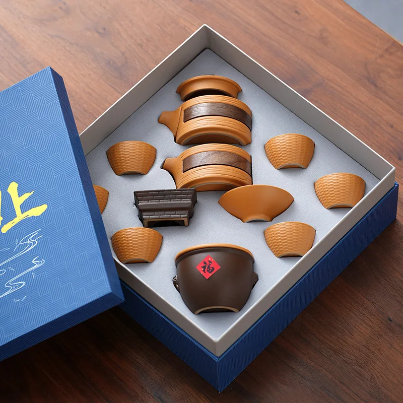 Prosperous Tea Set Creative Business Company Event Opening Gift Souvenir