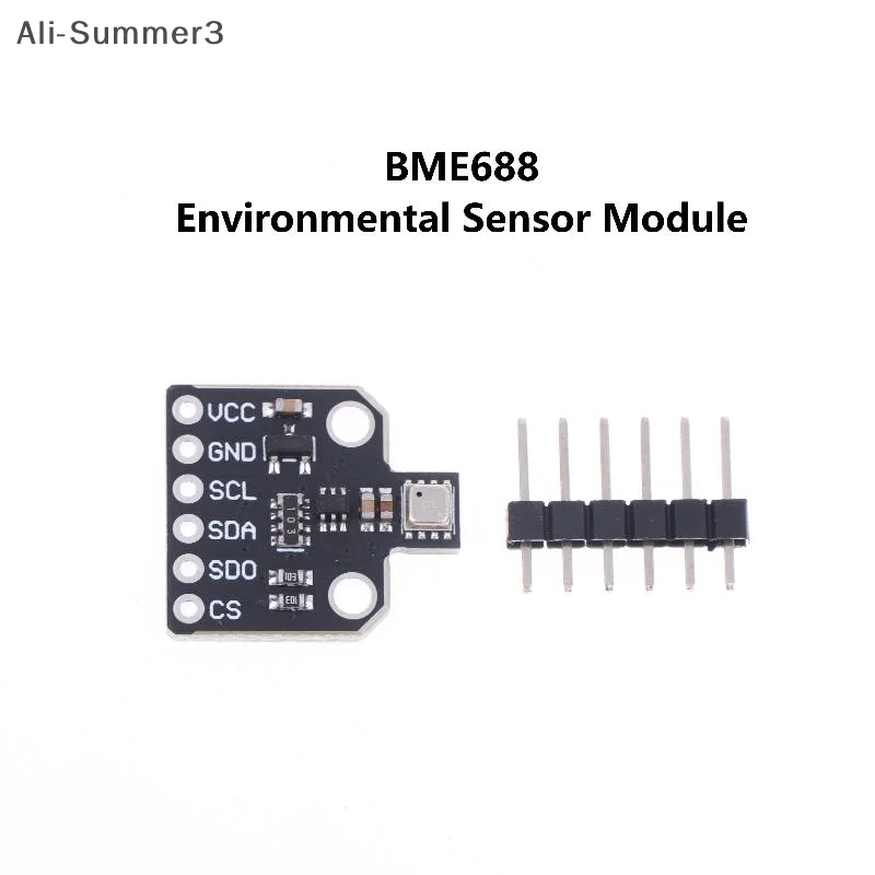 

Модуль датчика окружающей среды BME688, модуль датчика температуры и влажности, датчик температуры/влажности/давления/газа 4 в 1, датчик I2C