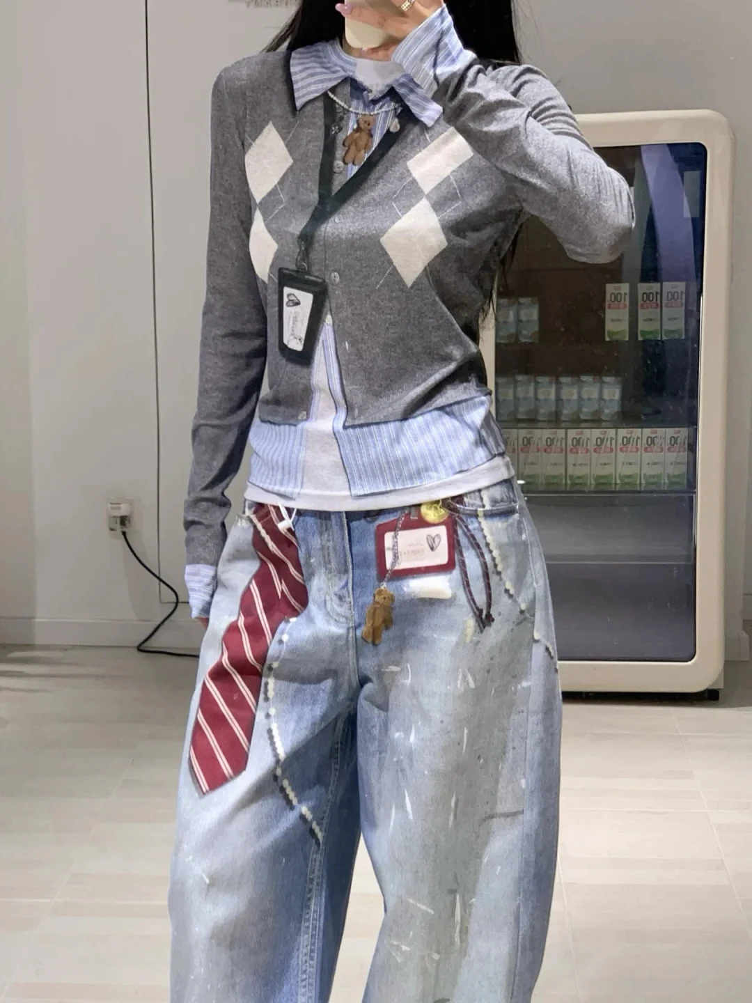 

Early Autumn 3D Bae Print Geometric Knit Long Sve T-irt French Sle Soft Polyester Casual Wear for Women