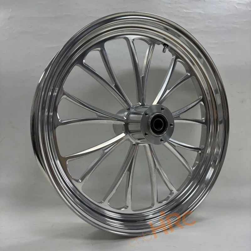 عجلة دراجة نارية الألومنيوم 16 18 19 20 21 23 بوصة 21x3.5 23x3.5 كروم لايحتاج حافة مجموعة دراجة نارية لهوندا هارلي ديفيدسون