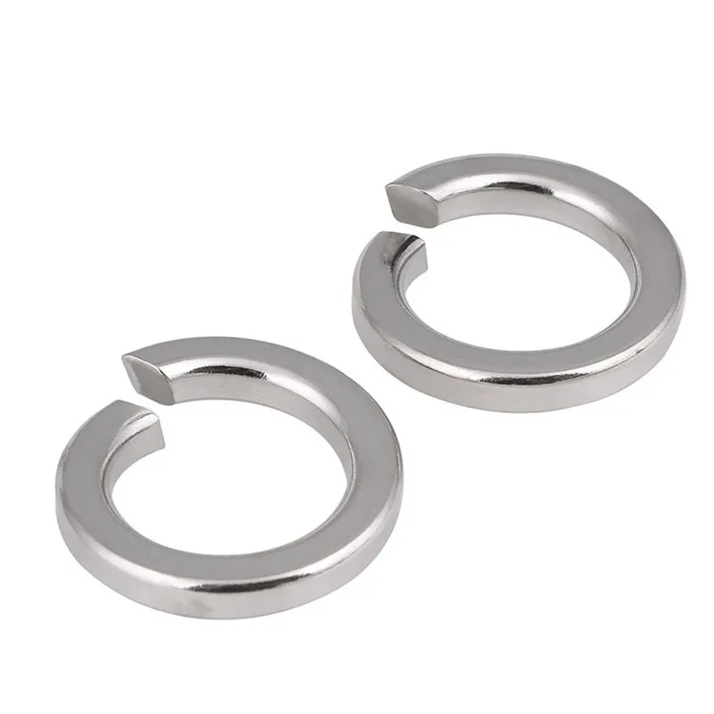GB93 M1.6 M2 M2.5 M3 M4 M5 M6 M8 M10 M12 304 Stainless Steel Spring Split Lock Washer Elastic Gasket