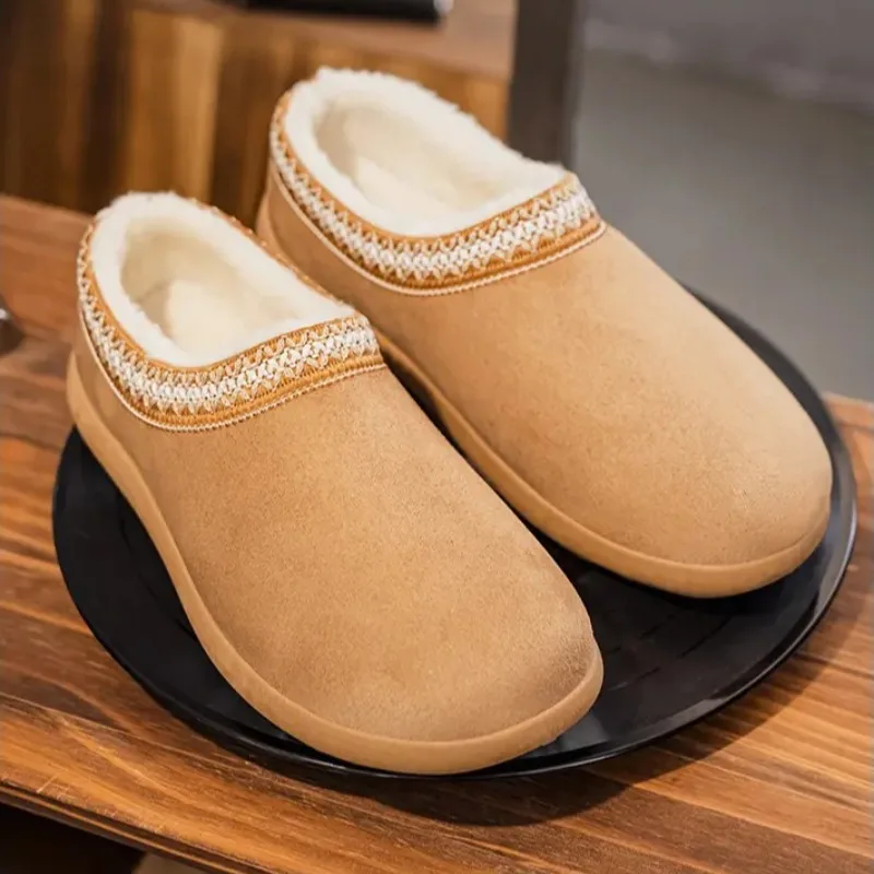 

Мужские зимние ботинки-пуховики, повседневная хлопковая обувь без шнуровки, удобная теплая обувь на флисовой подкладке для использования на открытом воздухе