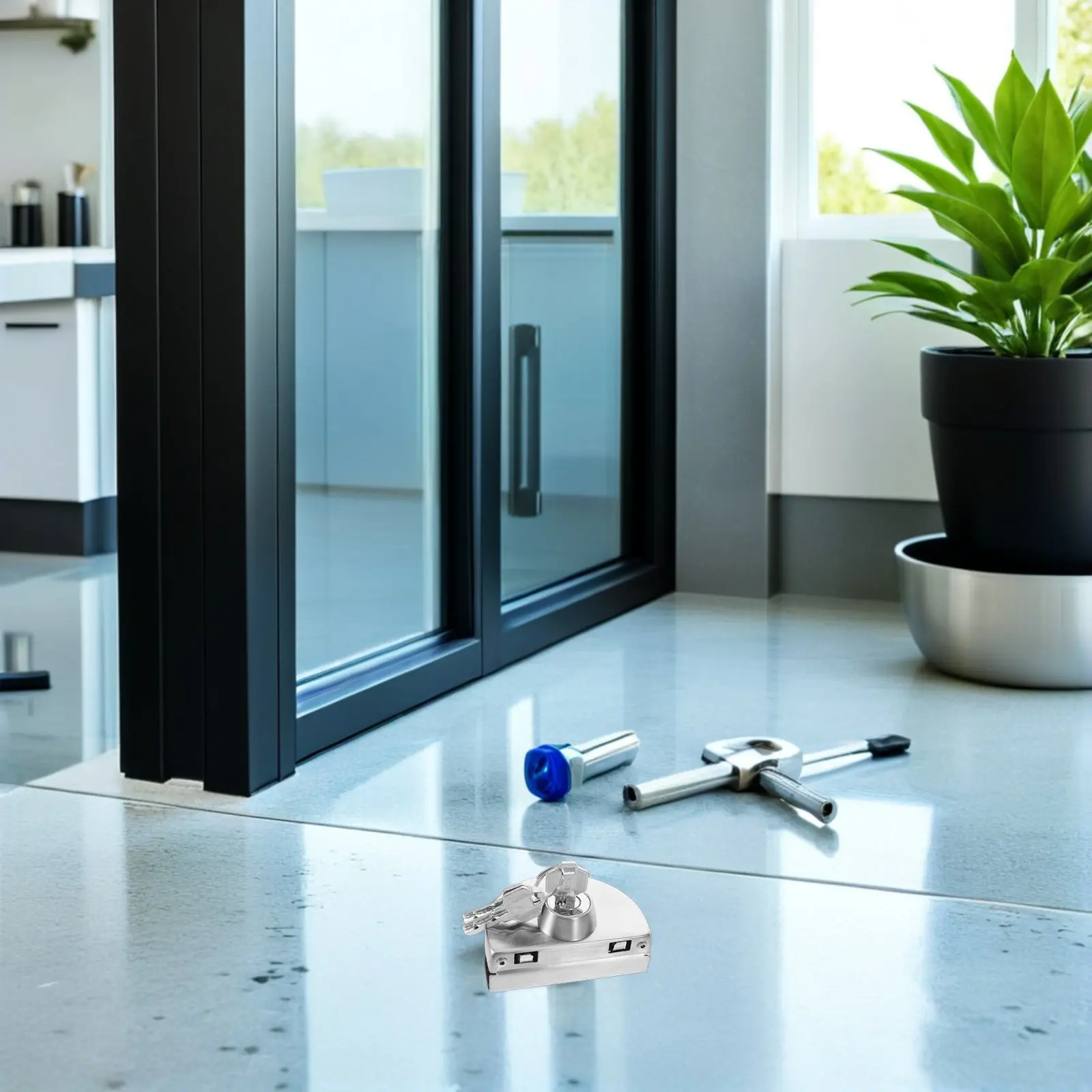 

Замок для стеклянных дверей, одинарный, из нержавеющей стали, коммерческий, с ключом и винтами, для стеклянных шкафов, витрин, офисов