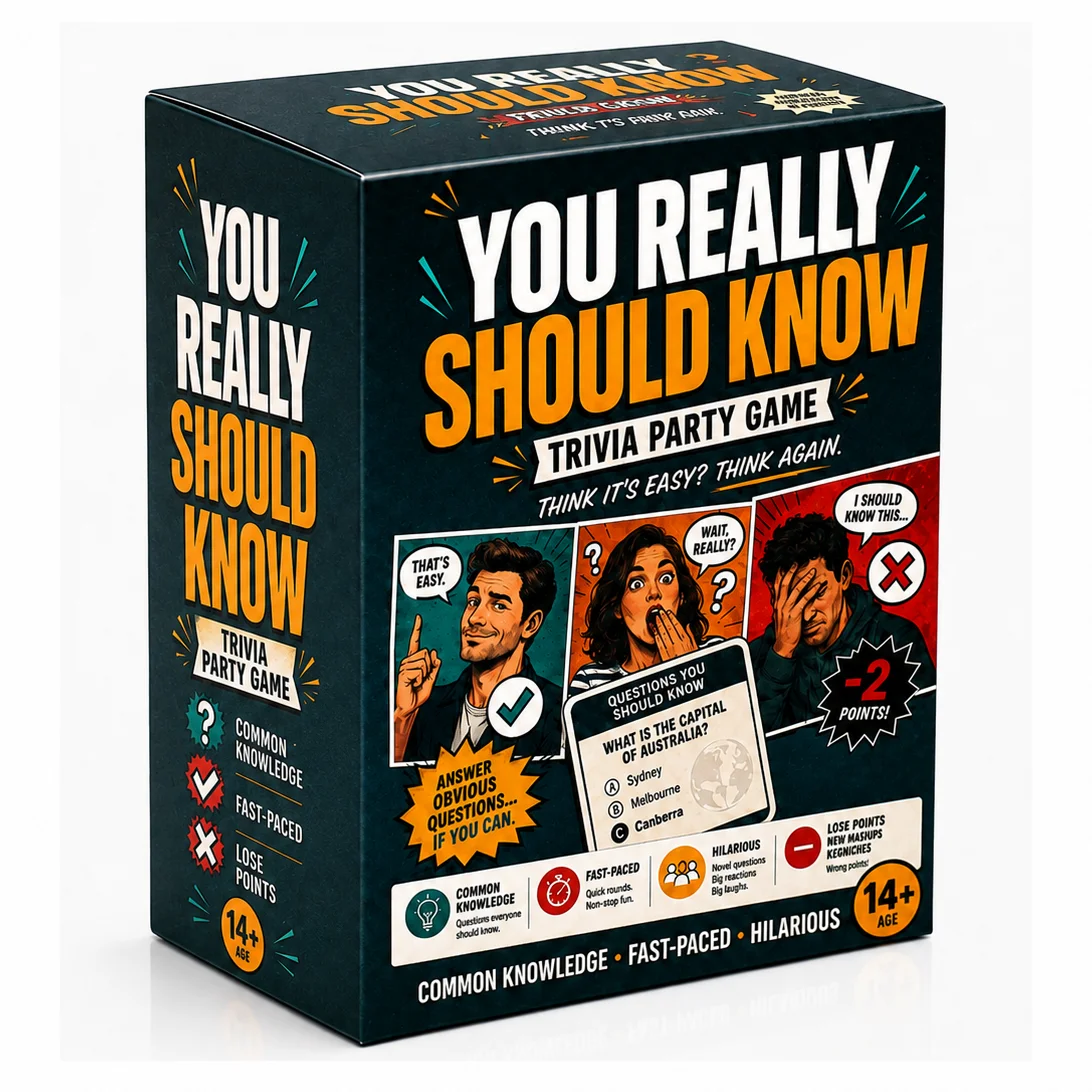 Party Games Quiz Questions - REALMENTE DEBERÍAS SABERLO: Juego de Cartas