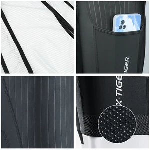 X-TIGER Pro الرجال السراويل المريلة القصيرة Retelle المهنية راكب الدراجة MTB الجوارب على الطريق ملابس دراجة للركوب لمسافات طويلة أفضل 6 ملابس رجالية للدراجات - رقم 3