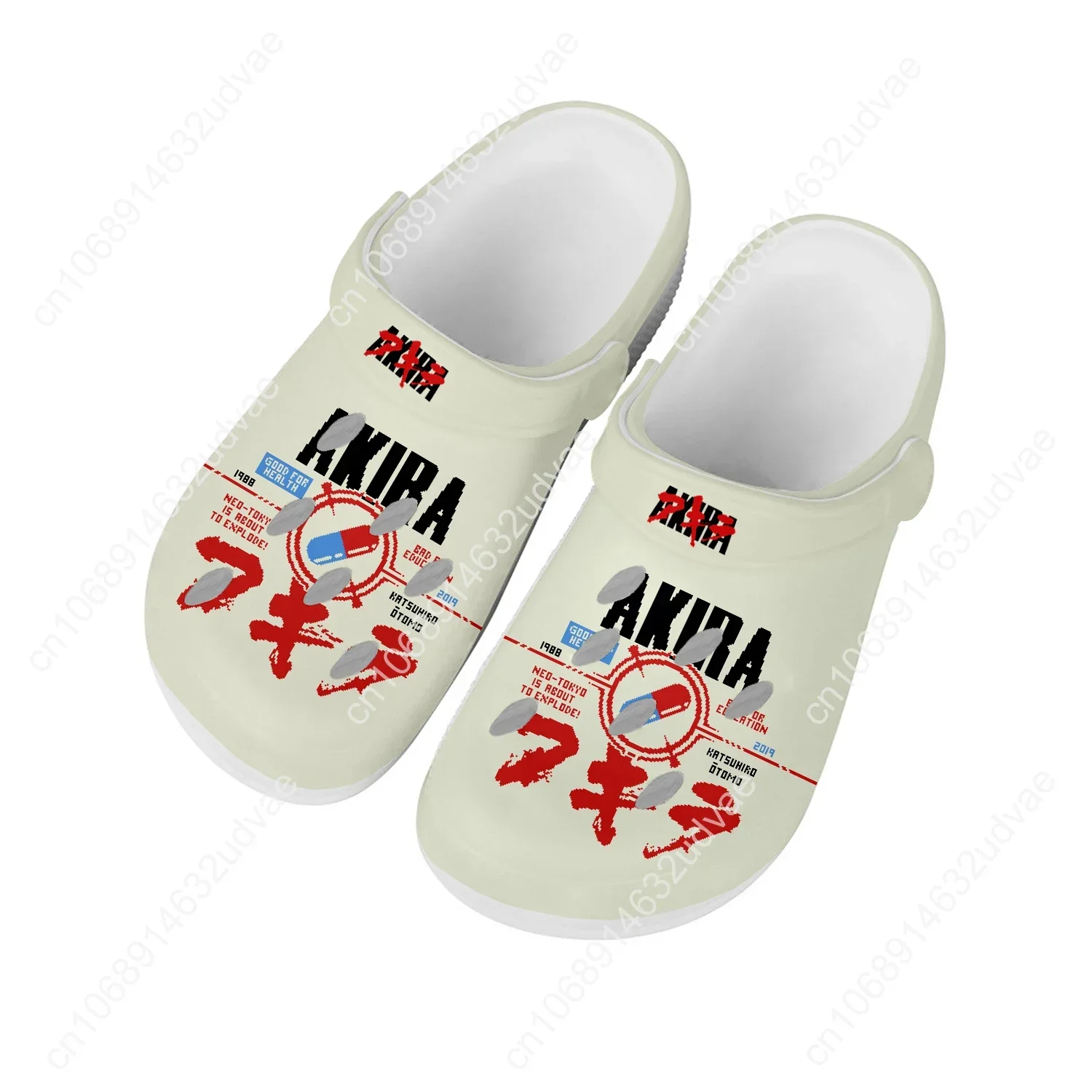 أكيرا أنيمي أحذية ماء رجل إمرأة جودة عالية موضة المنزل حديقة قباقيب تخصيص الصنادل الشاطئ ثقب تنفس النعال