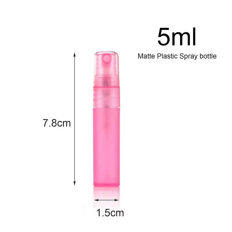 30 Stück 5 ml Mini-Parfüm, leere Kosmetikflasche, Probe, Reagenzglas, dünne Fläschchen, Rosa