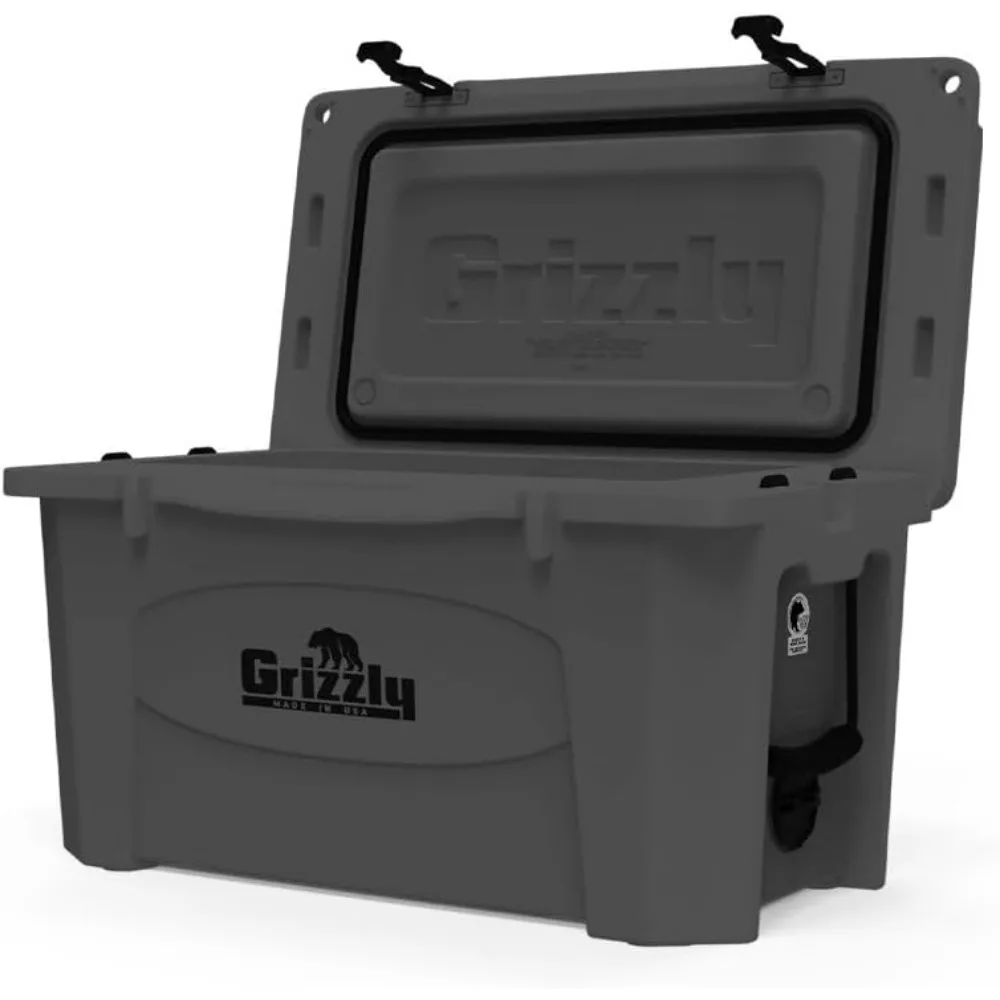 مبرد متين معزول بقدرة 45 لترًا - صنع في الولايات المتحدة الأمريكية مع ضمان مدى الحياة لمغامرات الشاطئ والقوارب والتخييم