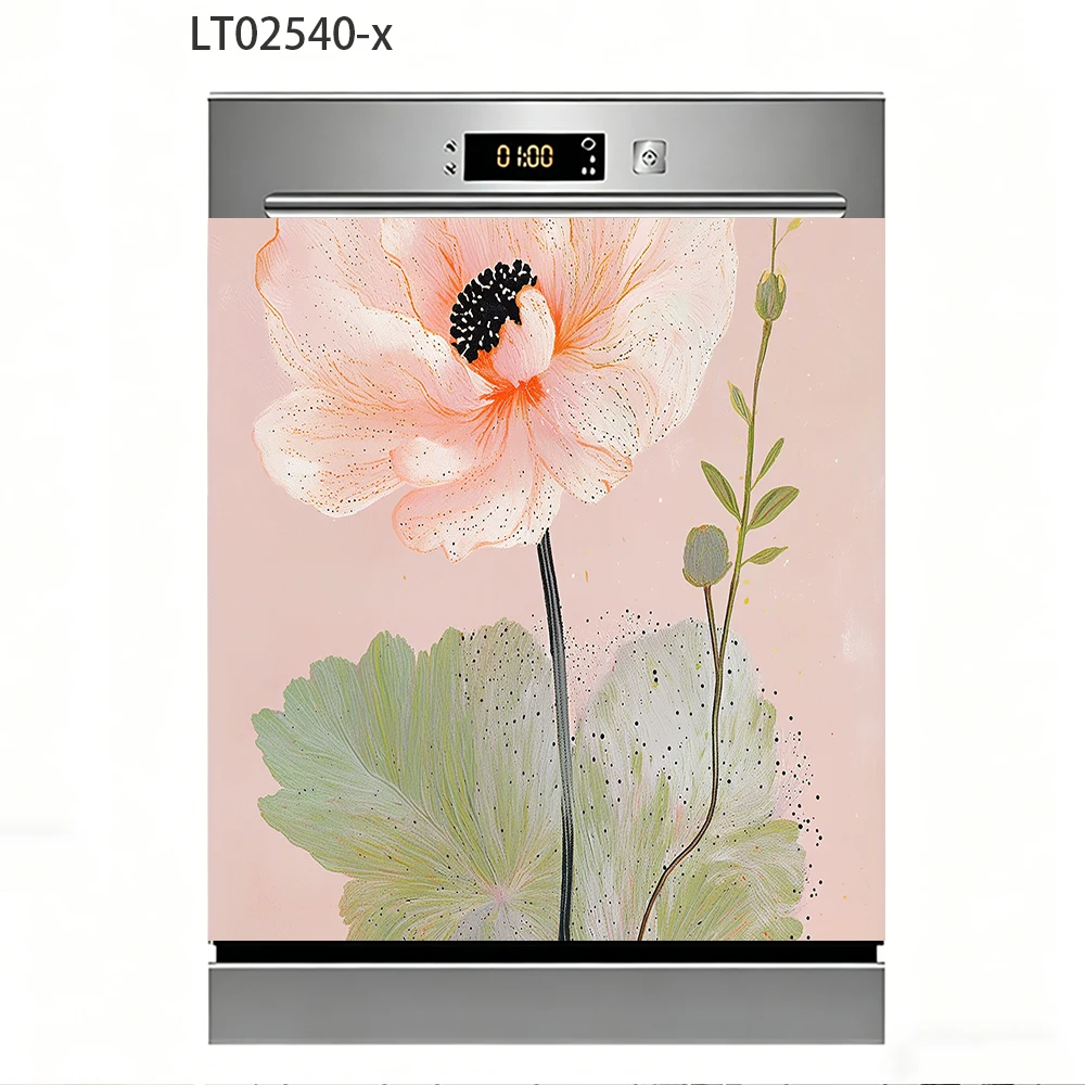 White Lotus Dishwasher Sticker - Kitchen Appliances White ulasan dan harga