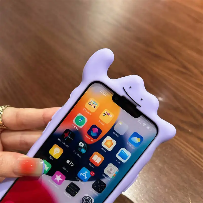 3D Cute Cartoon Ghost Soft Rubber Case for iPhone 15 14 13 12 11 Pro Max Shockproof Cover Stylus Pen Pendant Halloween Gifts