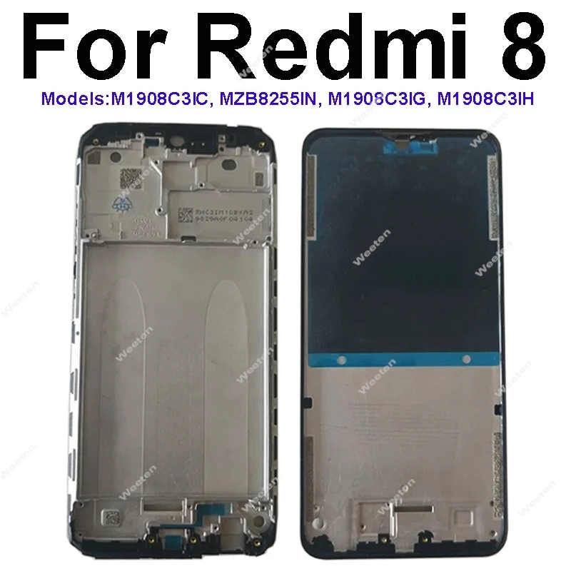 Средняя рамка ЖК-дисплея для Xiaomi Redmi 8 8A 9 9T 9A 9C 10 10A 10C 12 12C 4G 5G Передняя рамка ЖК-дисплея Средняя рамка Рамка корпуса