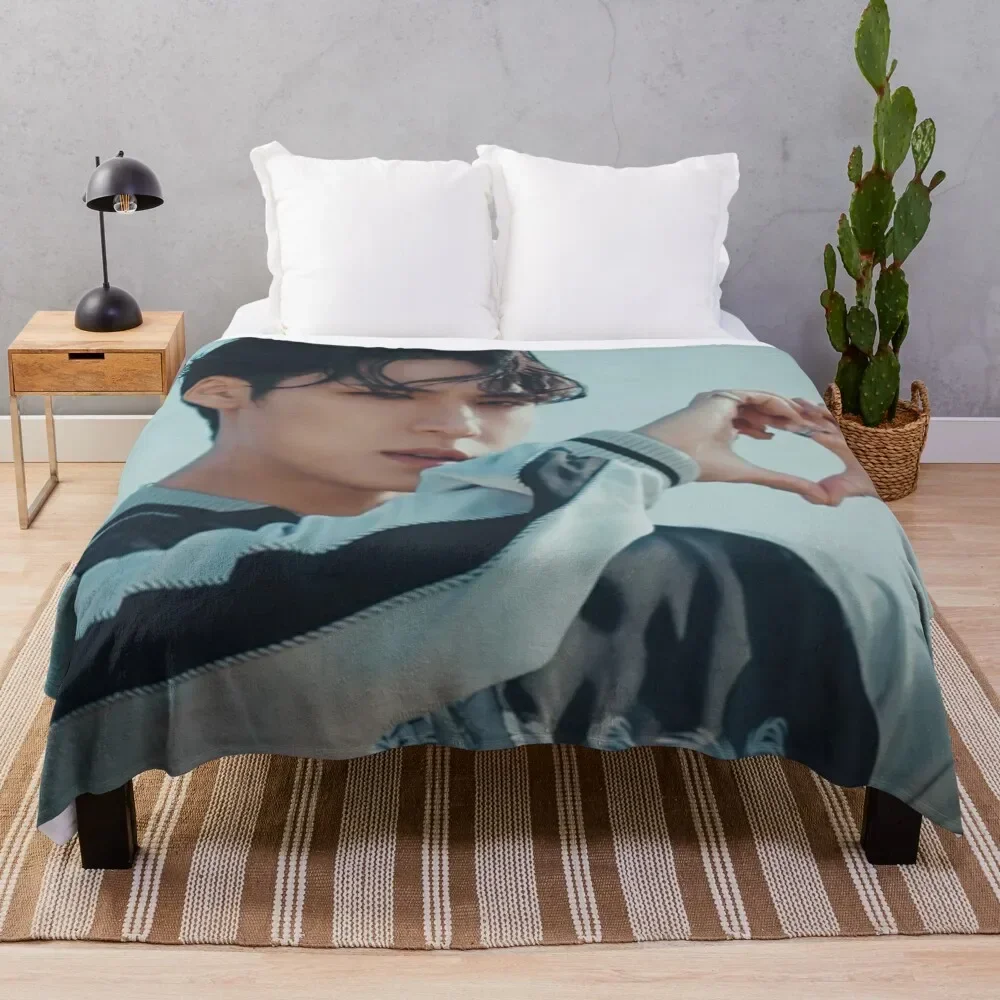 Mingyu and heart from Hot mv Throw Blanket Fluffys Large Soft Plush Plaid Soft Beds Weighted Decorative Sofa Blankets