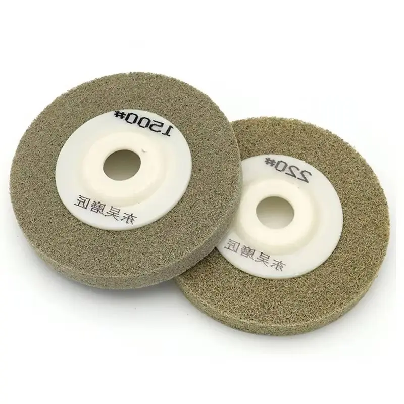 1Pcs 4 "100mm 나일론 수지 연마 휠 60 ~ 1500 그릿 섬유 연삭 휠 대리석 화강암 유리 석재 금속 연삭 디스크