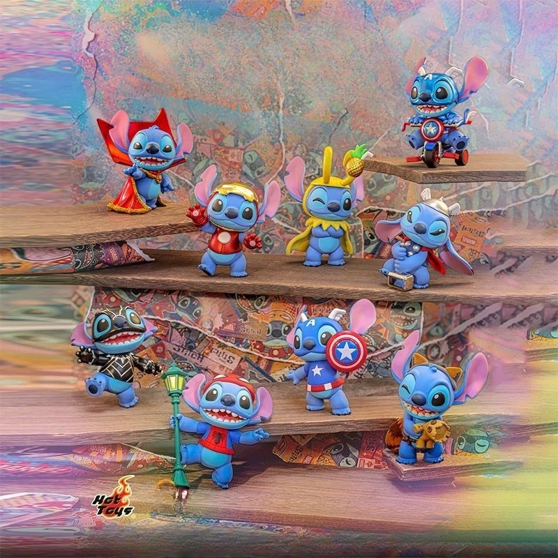 

MINISO2025 Аутентичный стежок Marvel Stitch Stitch, модная игра, слепая коробка, мини-кукла, модель игры, подарок на день рождения ручной работы