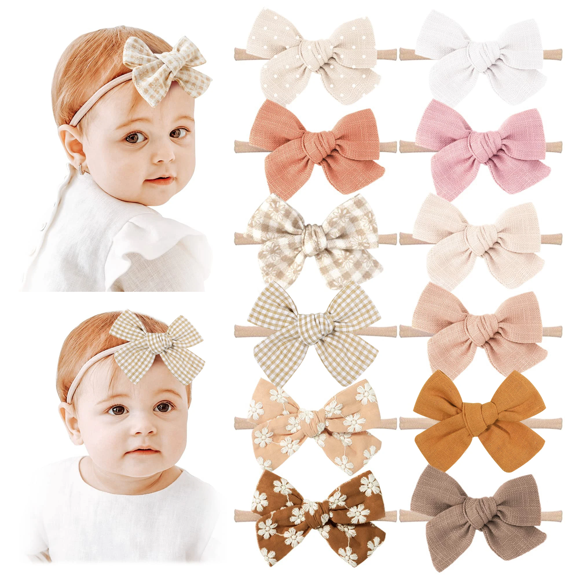 5 Teile/satz Baby Bögen Stirnband Nylon Stirnbänder Baumwolle Haarbänder für Kinder Mädchen Weiche Haarband Neugeborenen Haar Zubehör Kleinkind