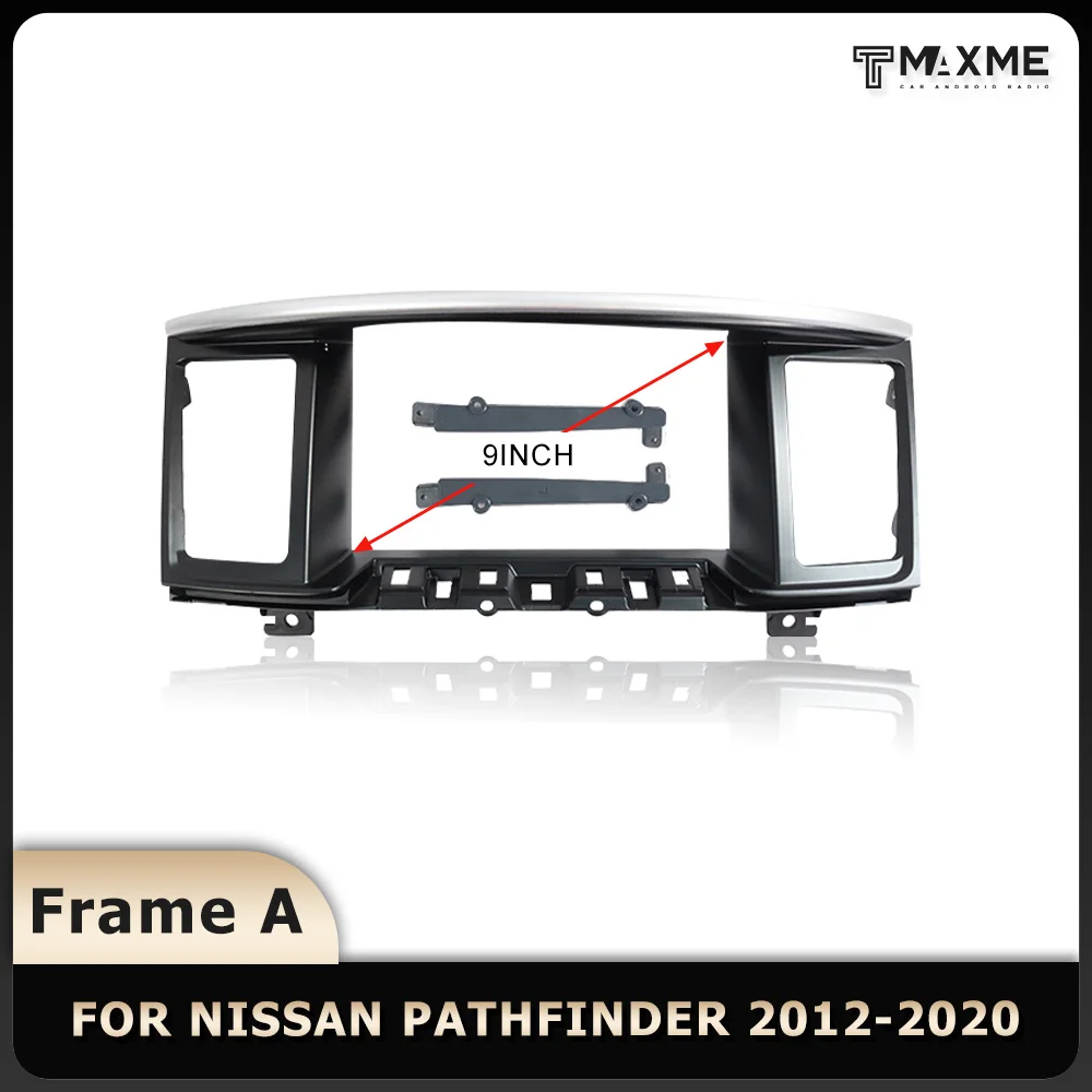 A Full Set 9 Inch Audio Cables Canbus for Nissan Pathfinder 2012-2020 Black Silver Auto Parts Car Android Large Screen Frame