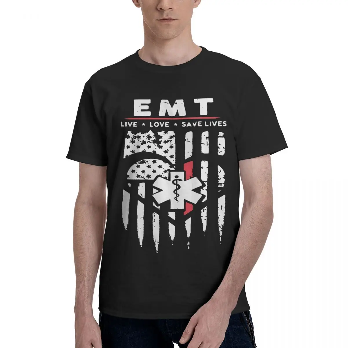 

EMT, Save Lives, повседневная дышащая удобная футболка из 100% хлопка, новые топы и футболки, мужская футболка