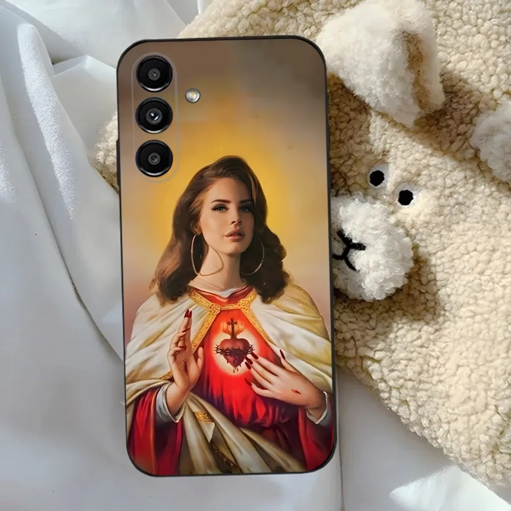 L-Lana Del Rey Singer  Phone Case For Samsung S24,23,22,30,21,10,9,Ultra,Plus,Lite,FE,5G Black Soft Case