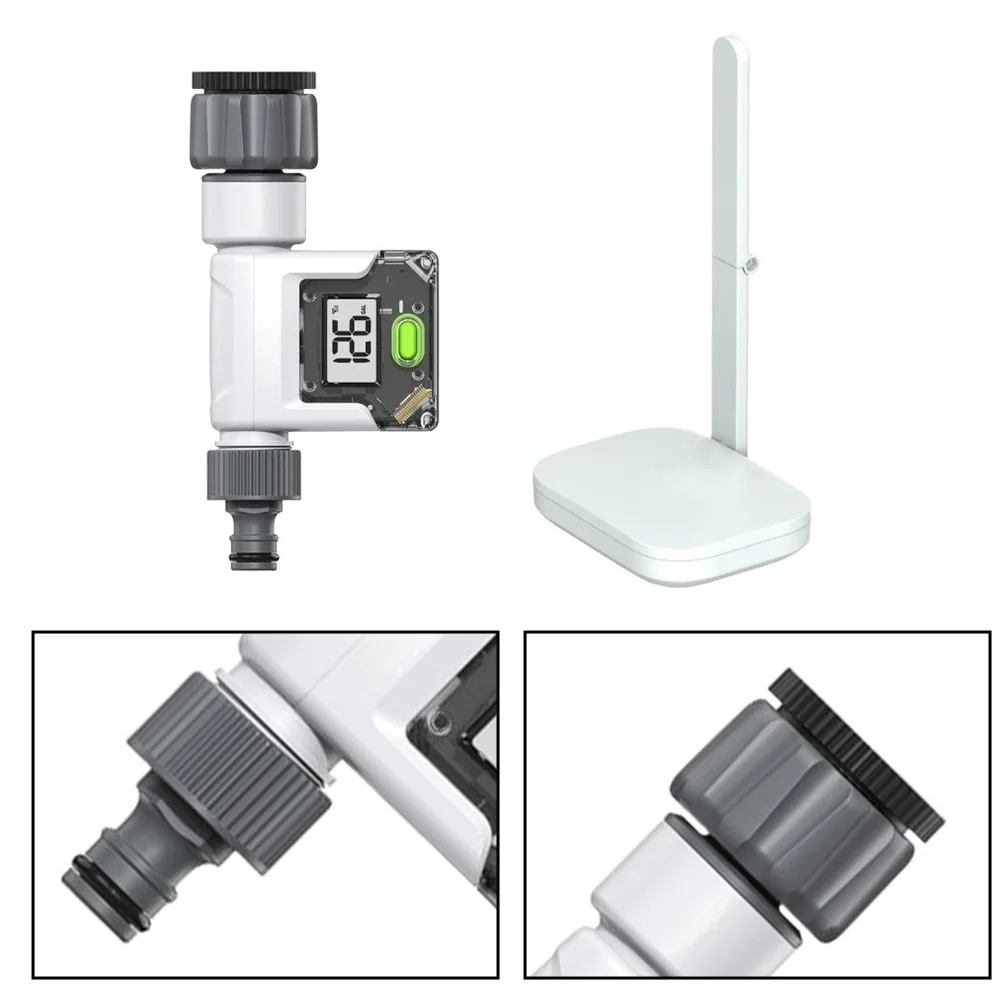 For Outdoor Garden Use Outdoor Hose Meter Outdoor Faucet Flow Meter With Display Irrigation Flow Monitor LCD Display Screen