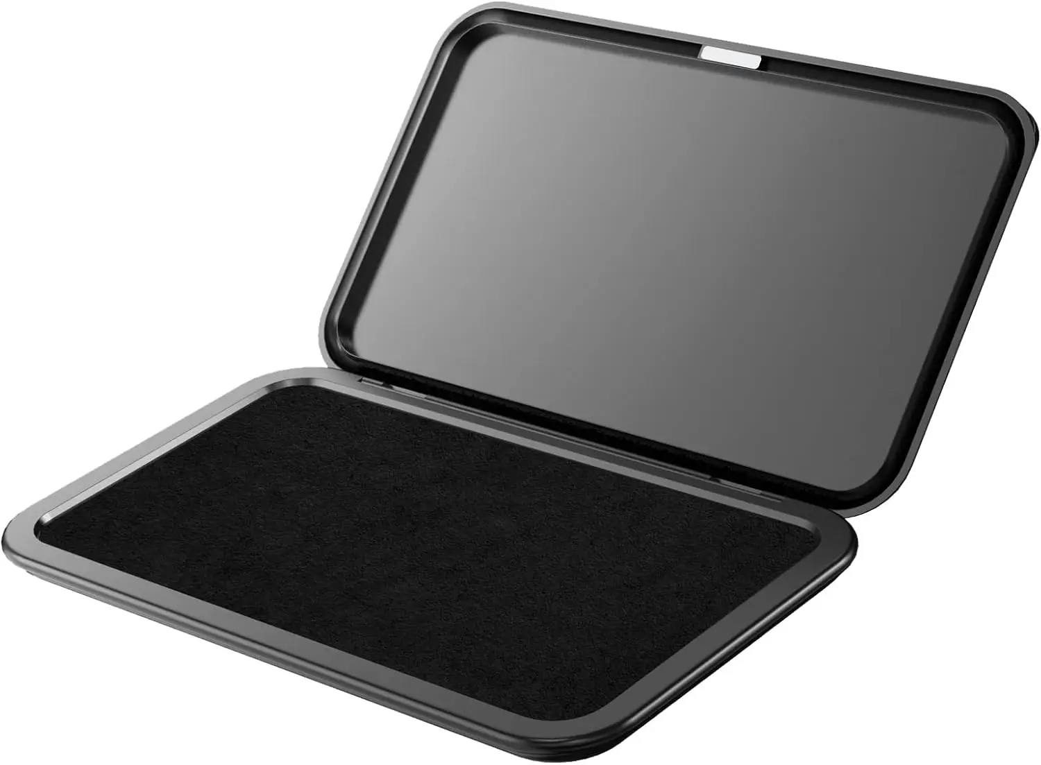 

Large Stamp Pad 3.5x6.25 in, Magnetic Lid, Premium Felt, Black Ink