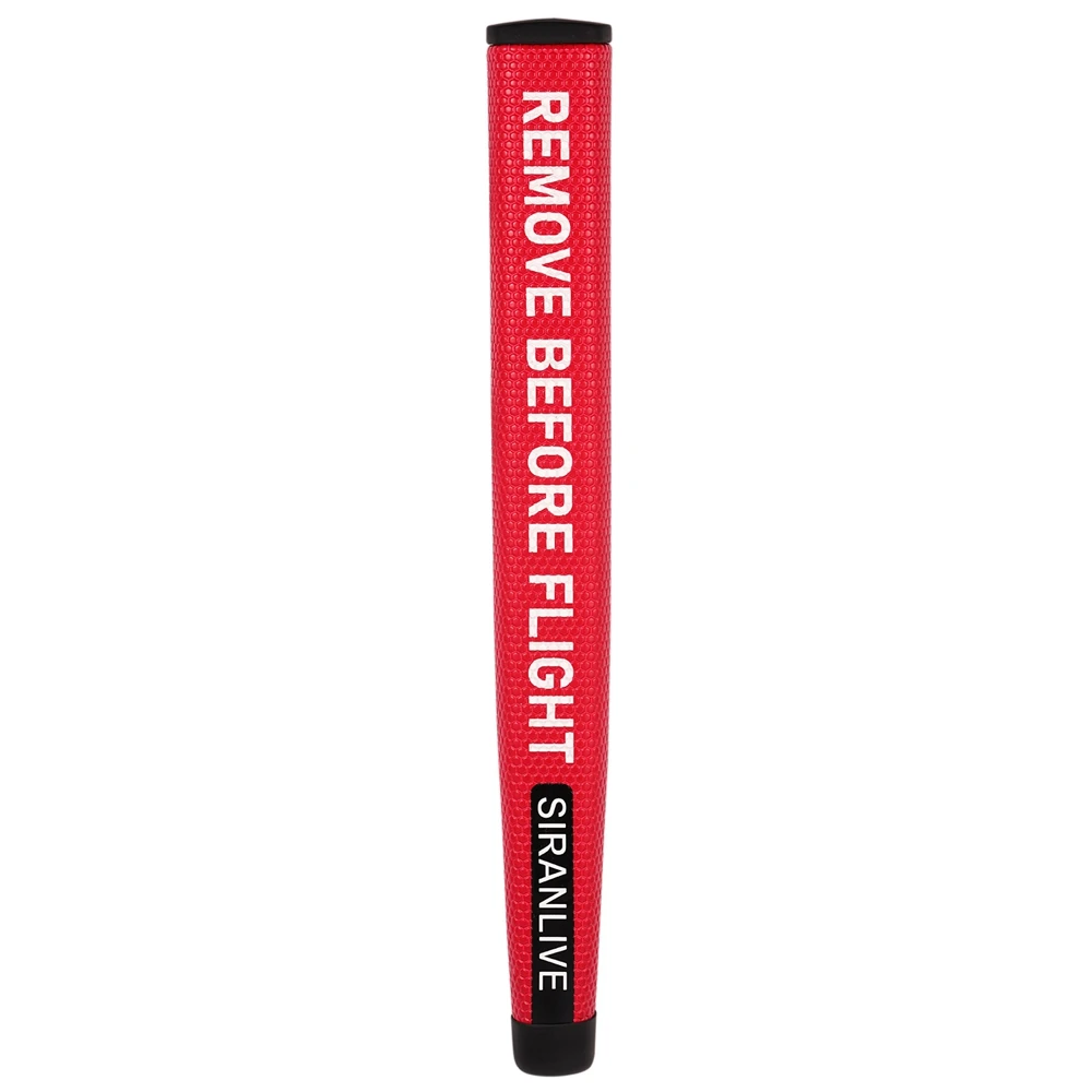 SIRANLIVE Golf Putter Grip Red PU Leather Printing  Comfortable Lightweight Putter Grip