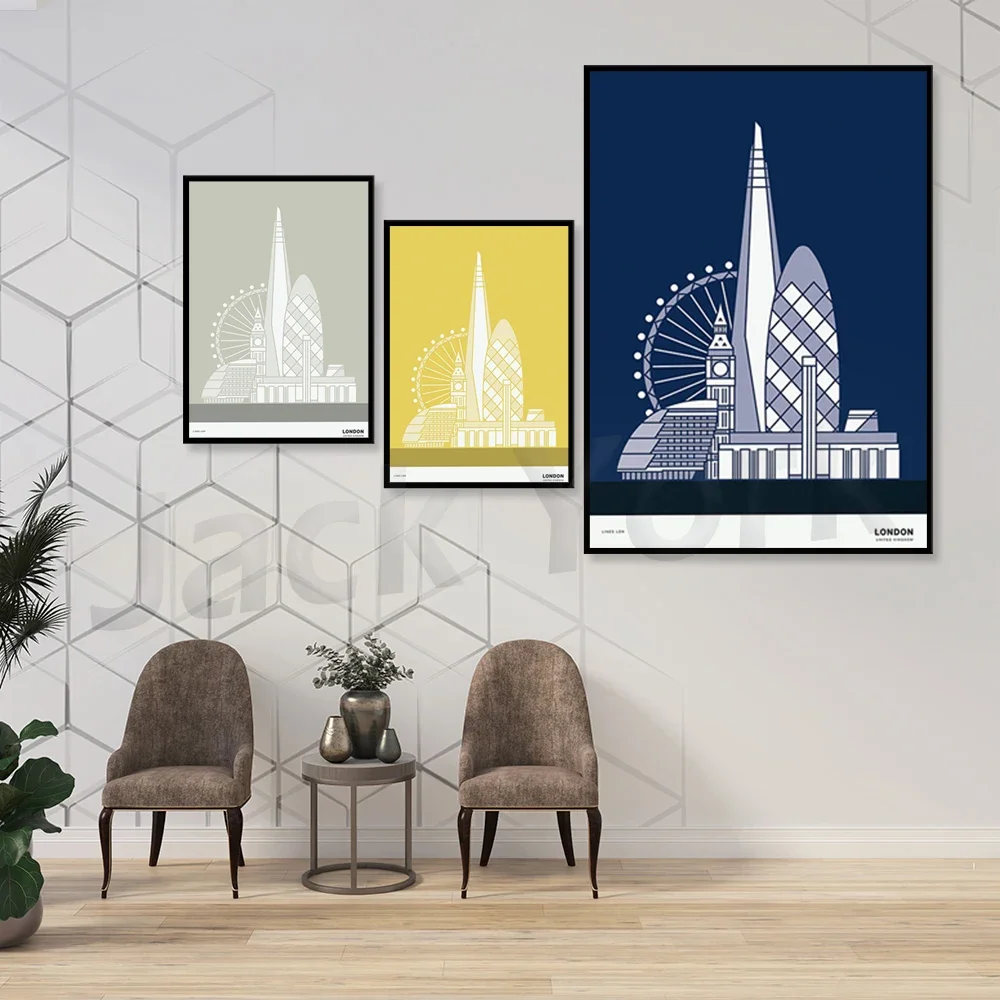 London Print | London Poster | London Illustration | London Architecture Print | London Skyline | London Gift