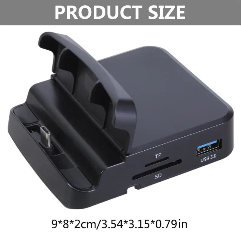 محطة إرساء عالمية من النوع C HUB حامل هاتف محمول بمنفذ USB TF قارئ بطاقات محطة إرساء منفذ متوافقة مع